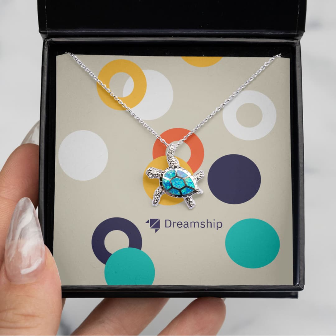 Opal Turtle Necklace