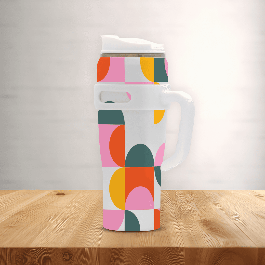 40oz Stainless Steel Tumbler with Handle