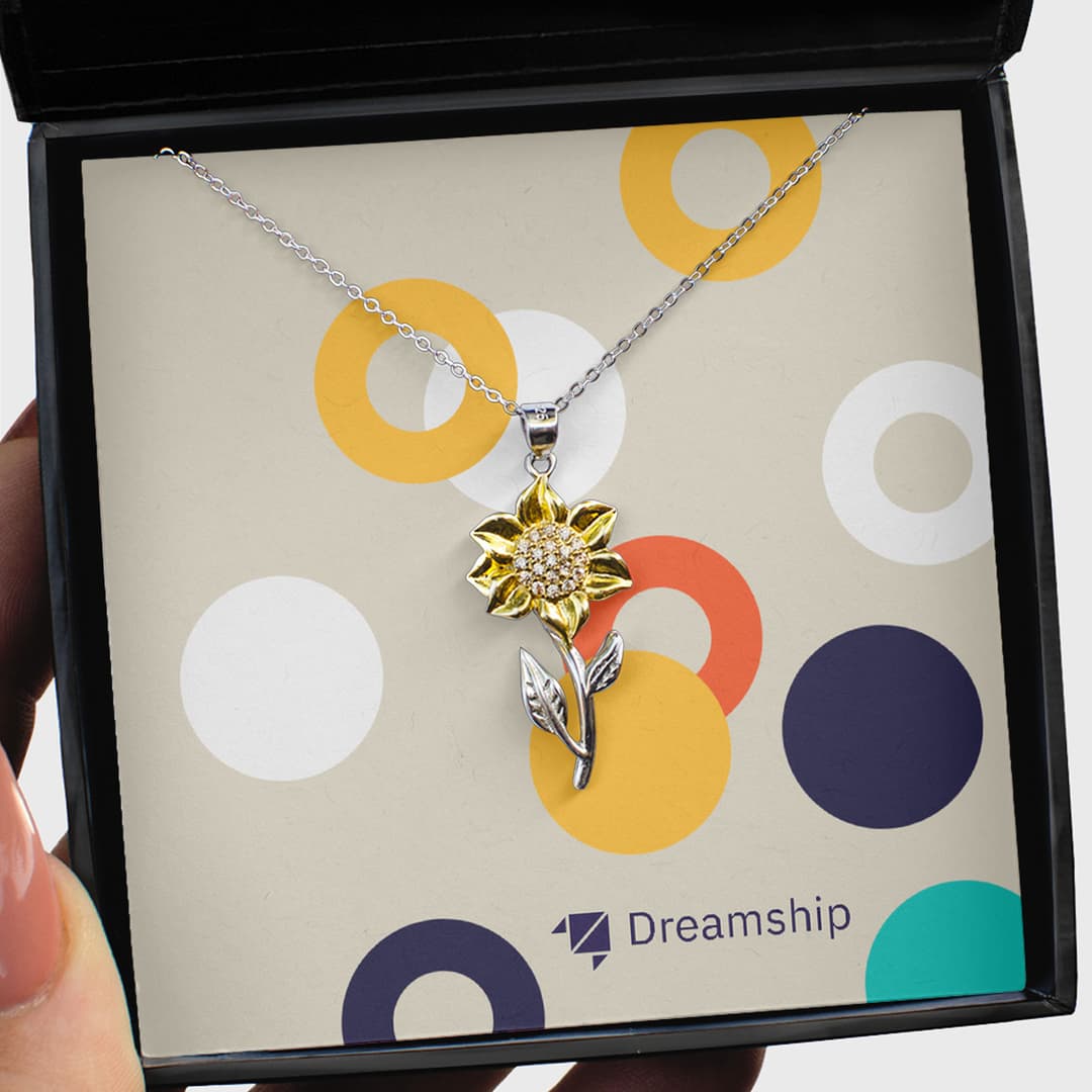 Sunflower Pendant Necklace