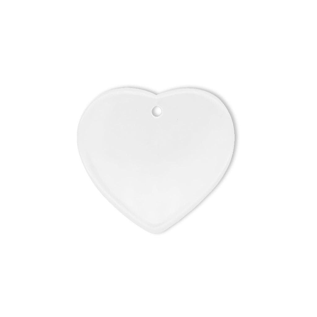Heart Ceramic Ornament (2 sided)