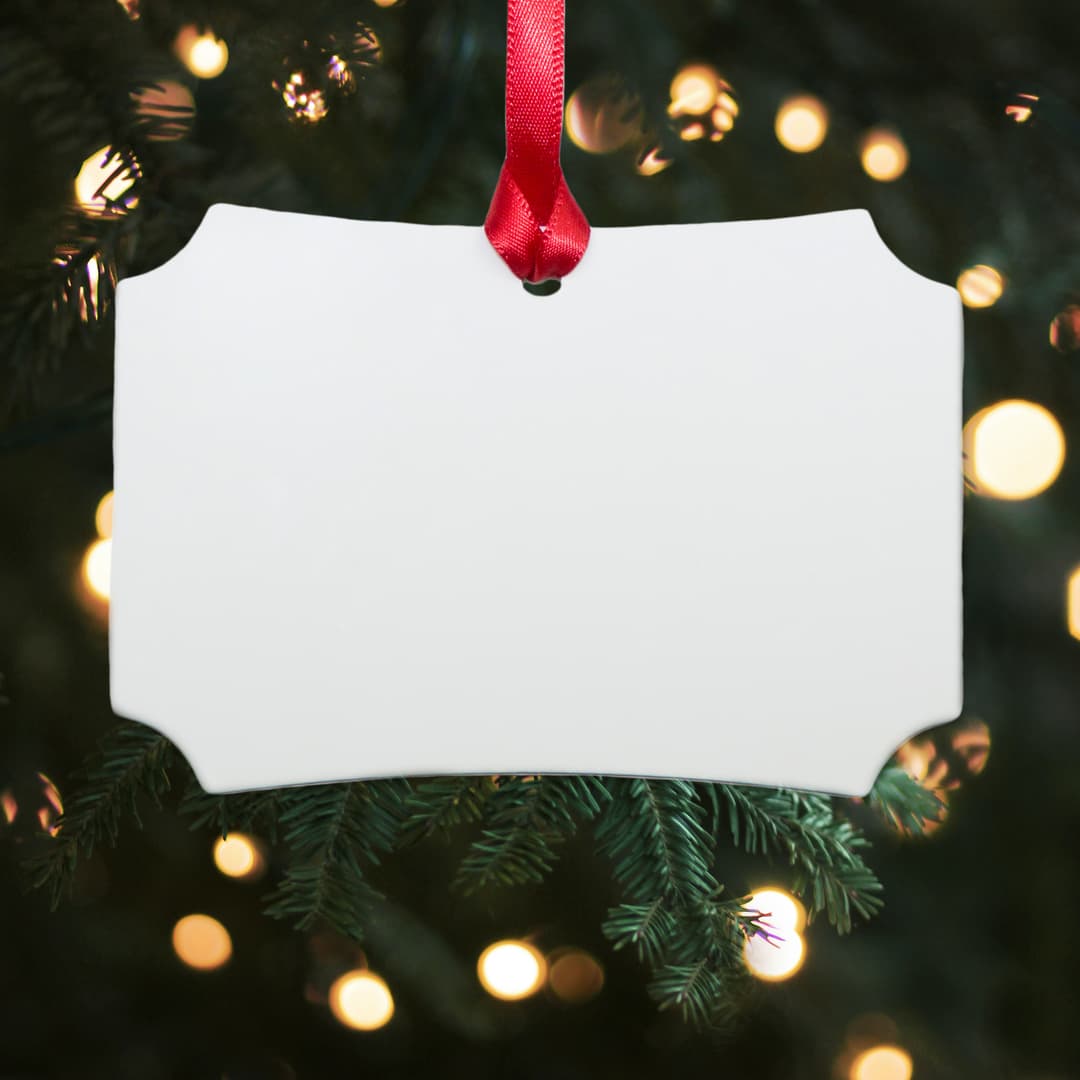 Scalloped Aluminum Ornament